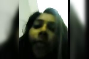 My breasty and sexy Indian girlfriend likes my wang on cam