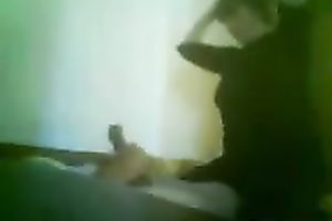 Nasty and corpulent milf playing with my rod on hidden cam