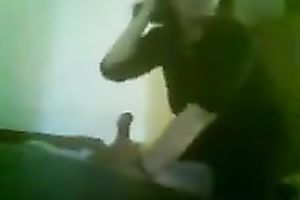 Nasty and corpulent milf playing with my rod on hidden cam