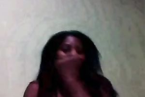 Ugly Indian babe demonstrates her moist wazoo for the web camera