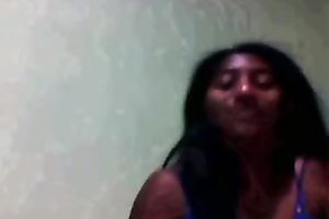 Ugly Indian babe demonstrates her moist wazoo for the web camera