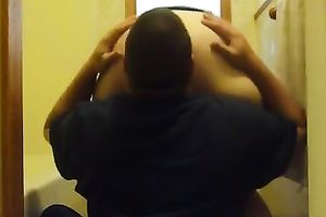 I ask my submissive spouse to take up with the tongue my constricted anus