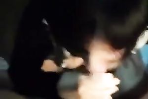 Cute hawt brunette hair Italian BBC slut licks the tip of my white large penis