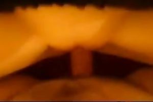 Blindfolded dark brown cutie sucks my knob in advance of taking it in her vag