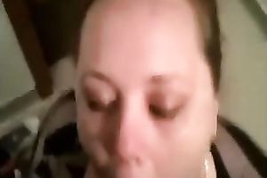 My hungry white chubby cock sucker enjoying dark wang