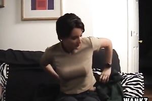 Short-haired lewd mother I'd like to fuck needs some sexy raunchy healing