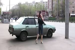 She was in public and wanted to make water in her panties so bad