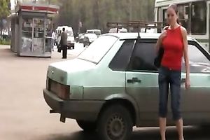 She was in public and wanted to make water in her panties so bad