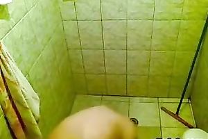Busty Indian slutty wife receives caught exposed in the shower