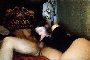 Insatiable legal age teenager dark brown latina cock sucker in my bedroom