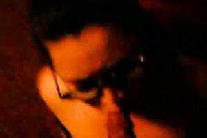 Gorgeous Chubby Babe In Glasses Deepthroats A Huge Dark Dong