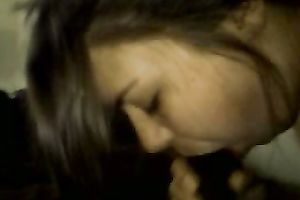 Ravishing Brunette Eagerly Deepthroats And Gags On A Massive, Throbbing Cock