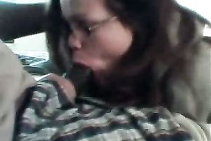 Busty Brunette Deepthroats And Jerks Off Huge Black Cock