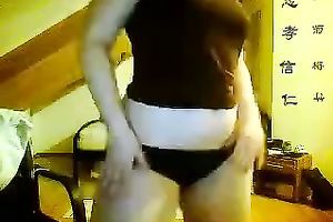 My dark brown GF fingers her cunt in front of a camera