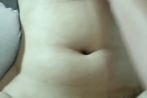 Young honey with nice-looking smile eats a miniature knob of her man