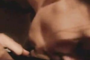 Brown-haired neighbor admires me with her oral-service skills