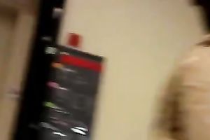 Sexy sweetheart inadvertently flashed her underclothing in taut panties