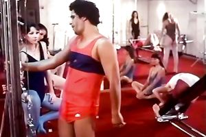 Lustful chicks with sexy bodies please every other in sauna