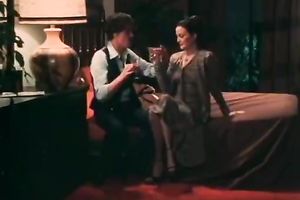 Dude tries to tempt that brunette hair and succeeds at last