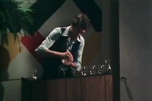 Dude tries to tempt that brunette hair and succeeds at last