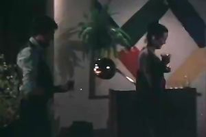 Dude tries to tempt that brunette hair and succeeds at last