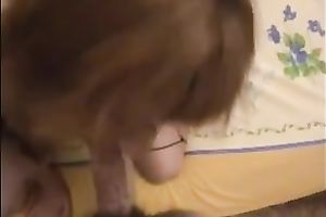 My redhead fuckbuddy pleases me with a oral stimulation and cook jerking combo