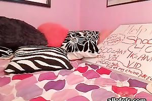 Leggy brunette tramp bonks her rectal hole with giant sex tool