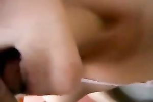 Fair-haired skank manages to milk my schlong dry in her throat