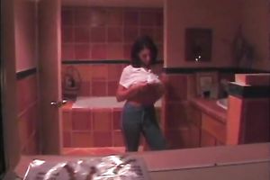 Curvaceous brunette hair sweety sucks dick like a professional tart