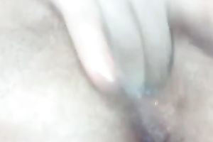 Redhead ex GF shows her bawdy cleft close up for the webcam and masturbates