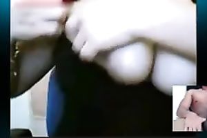 My concupiscent ebon girlfriend from Tunisia likes showing off her large love melons