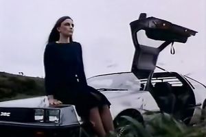 Bonny brunette hair harlot with hirsute pussy acquires booty drilled in sideways style