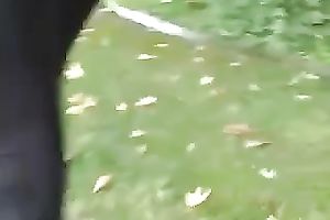 Bewitching hottie in constricted leggings definitely caught my attention