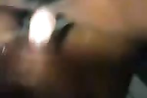 Homemade clip with me fucking my dark wife's hairy twat