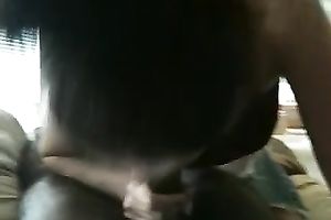 Horny slut is engulfing on my delicous dong with all the excitement that babe has