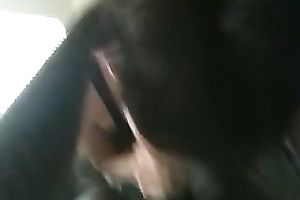 Horny slut is engulfing on my delicous dong with all the excitement that babe has