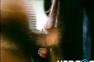 Nasty blonde women from the office engulf hard dongs and receive fucked