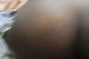 Massive dark dick permeating wife's tight but large a-hole