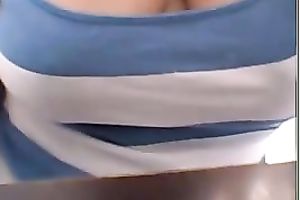 Colombian slut with biggest natural mambos is masturbating for me on cam