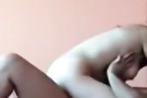 Busty long-haired white bitch enjoys jumping on her BF's schlong indoors