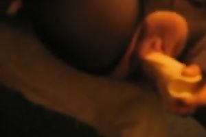 Plump MILF copulates her juicy punani with her suction cup marital-device