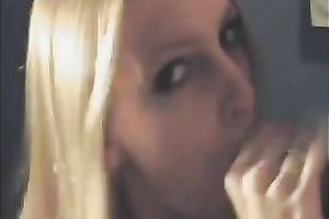 Amateur blowjob from my hot blond girlfriend and a facial load