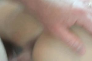 Stunning POV from behind pussy-drilling act with an non-professional golden-haired