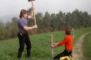 Two astonishing and impure whores with priceless bodies licks the clits