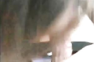 Brown-haired neighbor admires me with her cock-sucking skills