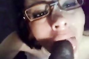 Hot French white cumslut horny white wife can't live without large load on her face