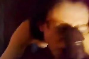 Hot French white cumslut horny white wife can't live without large load on her face