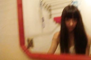 Cute brunette hair legal age teenager enjoys sex in the legs-on-the-shoulders pose