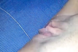 Close up POV with my elderly bearded hubby licking my twat