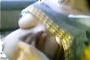 Petite Indian brunette hair cheating wife in the car flashes her gorgeous billibongs